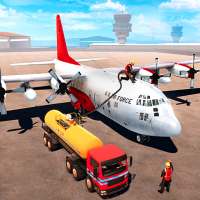 Airplane Oil Tanker Truck Transporter Game on 9Apps