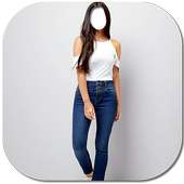 Girls jeans photo suit editor 2018