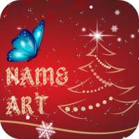 Christmas Card Name Art Maker on 9Apps