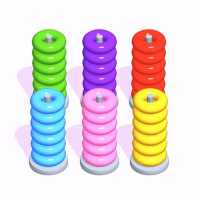 Hoop Stack - Color Puzzle Game on 9Apps