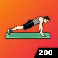 200 Push Up Pelatihan di rumah on 9Apps