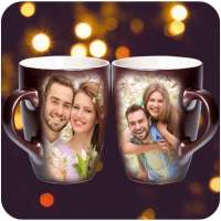 Coffee Cup Dual Photo Frame on 9Apps