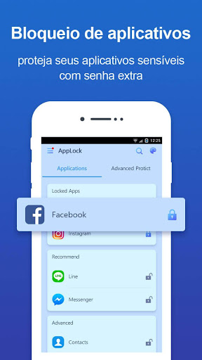 Bloqueio de aplicativos: Bloqueio por pin e padrão screenshot 2