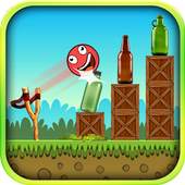 Bottle Knock Down - Red Ball Bottle Shooter