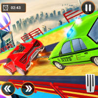 Mega Ramp Mobil Stunt Race-Double Chain Car Game