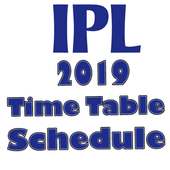 IPL 2019 Time Table Season 12 T20 Schedule
