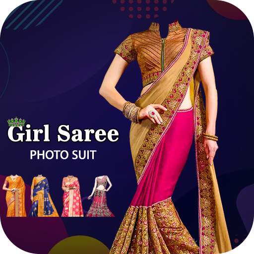 Girl Saree Photo Editor - Saree Photo Suit