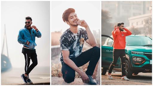 Outdoor Photo Shoot Poses for Boys - College Students' Photography -  Roaring Creations Clicks