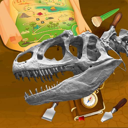 🦖Dinosaur Games Archaeologist Digging Find Bones