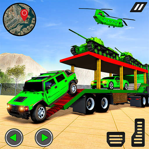 US Army Offroad Driving 3D: Truck Transport Games