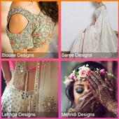 Blouse Designs Saree, Lehnga, Mehndi Weddings on 9Apps