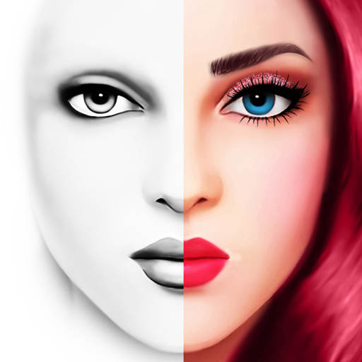 Download book: Grayscale MakeUp Face Charts