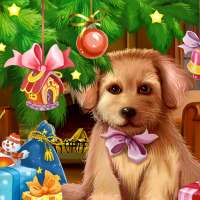 Christmas Puppy Live Wallpaper on 9Apps