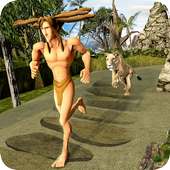 Onmogeljke superheld Tarzan-Offroad Mountain Stunt