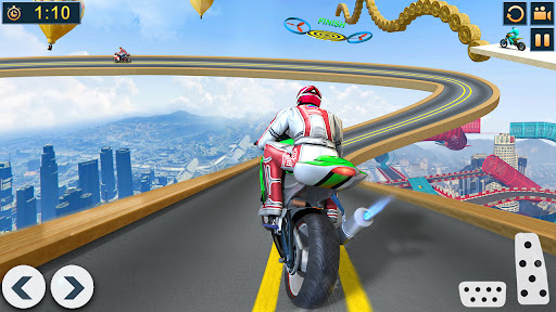 बाइक स्टंट रेसिंग : बाइक खेल स्क्रीनशॉट 9