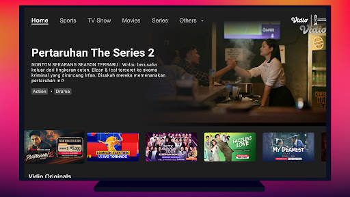 Vidio TV: Sport, Movie, Series 2 تصوير الشاشة