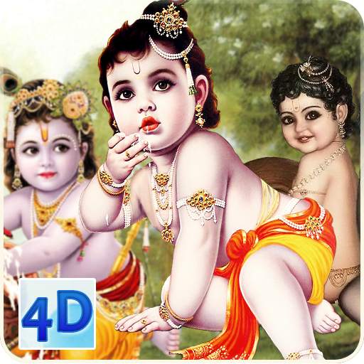 4D Little Krishna App & Live Wallpaper