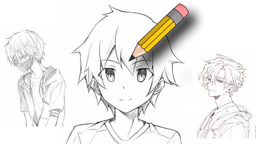 Anime boy editorial stock image Image of sketch pencil  110750384