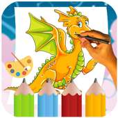 Dragon Coloring & Painting Book