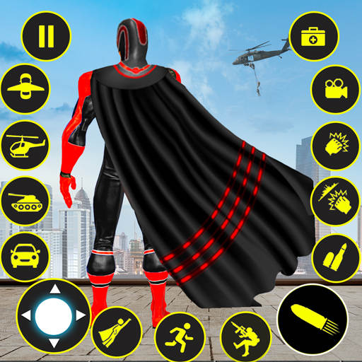 Flying Hero Crime City Games