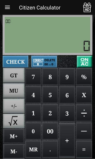 CITIZEN CALCULATOR screenshot 1