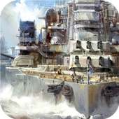 NAVY. Battleships. Wallpaper