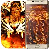 Cool Fire Of Ferocious Tiger Theme Black Flame on 9Apps