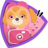 skye Pawsome Patrulla cámara : pegatinas y emojis