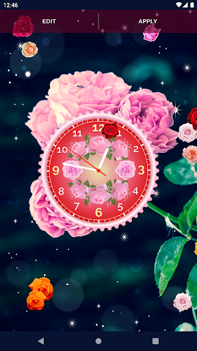 Rose Clock 4K Live Wallpaper 7 تصوير الشاشة