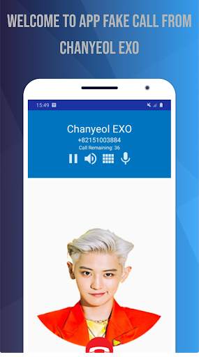 Chanyeol EXO VIdeo Call You !Fake Video Call App screenshot 2