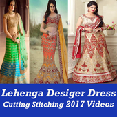 Lehenga Designer Dress Cutting Stitching VIDEO иконка