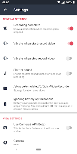 Quick Video Recorder 6 تصوير الشاشة