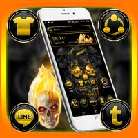 Gold Skull Launcher Theme on 9Apps