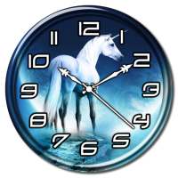 Unicorn Clock Live Wallpaper