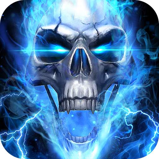 Blue Fire Skull Themes & Wallpapers