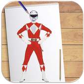 How to Draw Power Rangers Step by Step