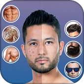 Handsome:Men Hair Styles, Makeup, Mustache, ABS on 9Apps