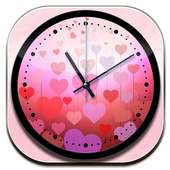 Theme Hearts Clock on 9Apps