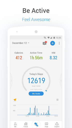 Pacer Pedometer:Walking Step & Calorie Tracker App स्क्रीनशॉट 1