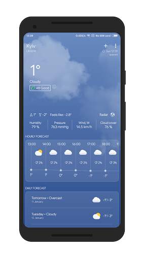 Погода: The Weather App LE स्क्रीनशॉट 3