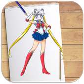 How to Draw Sailor Moon Characters on 9Apps