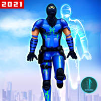 Invisible Ninja Rope Hero Game on 9Apps