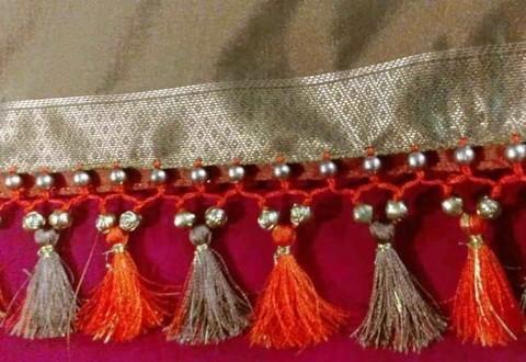 Simple saree kuchu / saree tassel How to make Saree Kuchu #sareekuchu  #sareetassels #kuchu #tassels #crochet | By Siri Creations Women's Adda |  Facebook