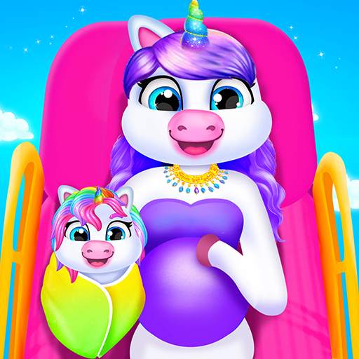 Unicorn Mom & Newborn - Babysitter Game