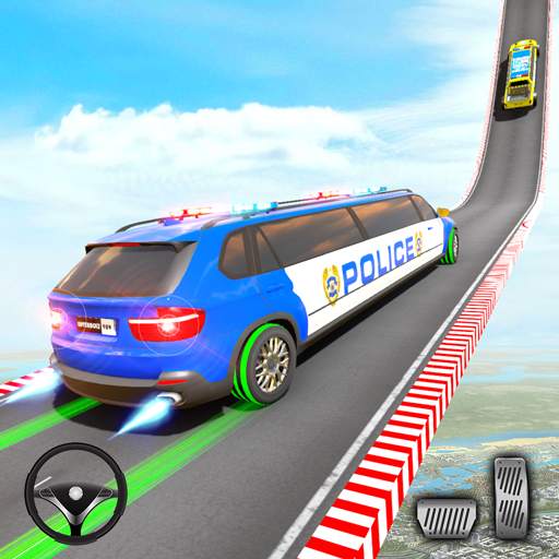 Police Limo Car Stunt Games : Mega Ramps Car Games