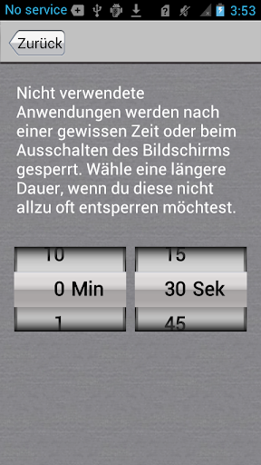 App-Sperre screenshot 5