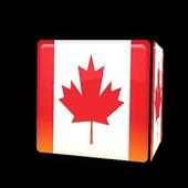 3D Canadian Flag Cube LWP
