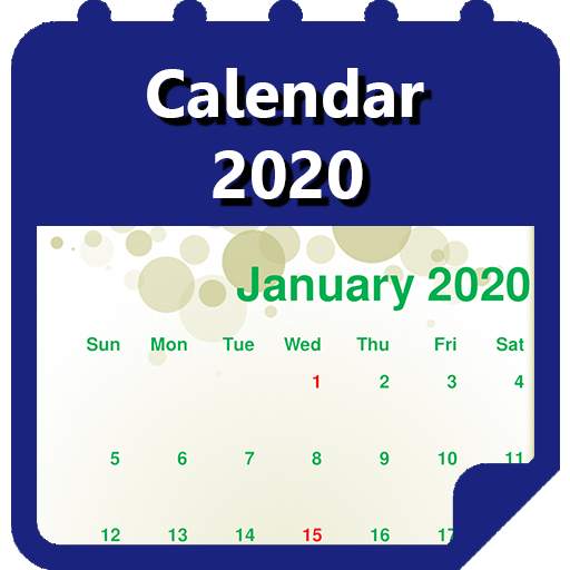 Calendar 2020 & Holidays