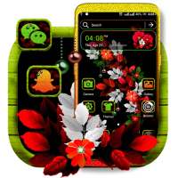 Floral Leaf Launcher Theme