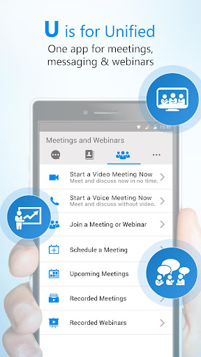 U Meeting, Webinar, Messenger screenshot 1